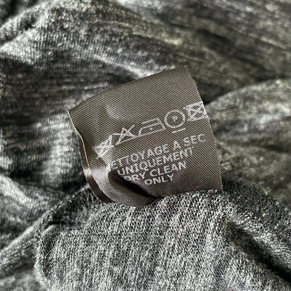 Isabel Marant Etoile Women's Dress 36/4 Gray Wilder Twist Front Long Sleeve Wool - Picture 7 of 8